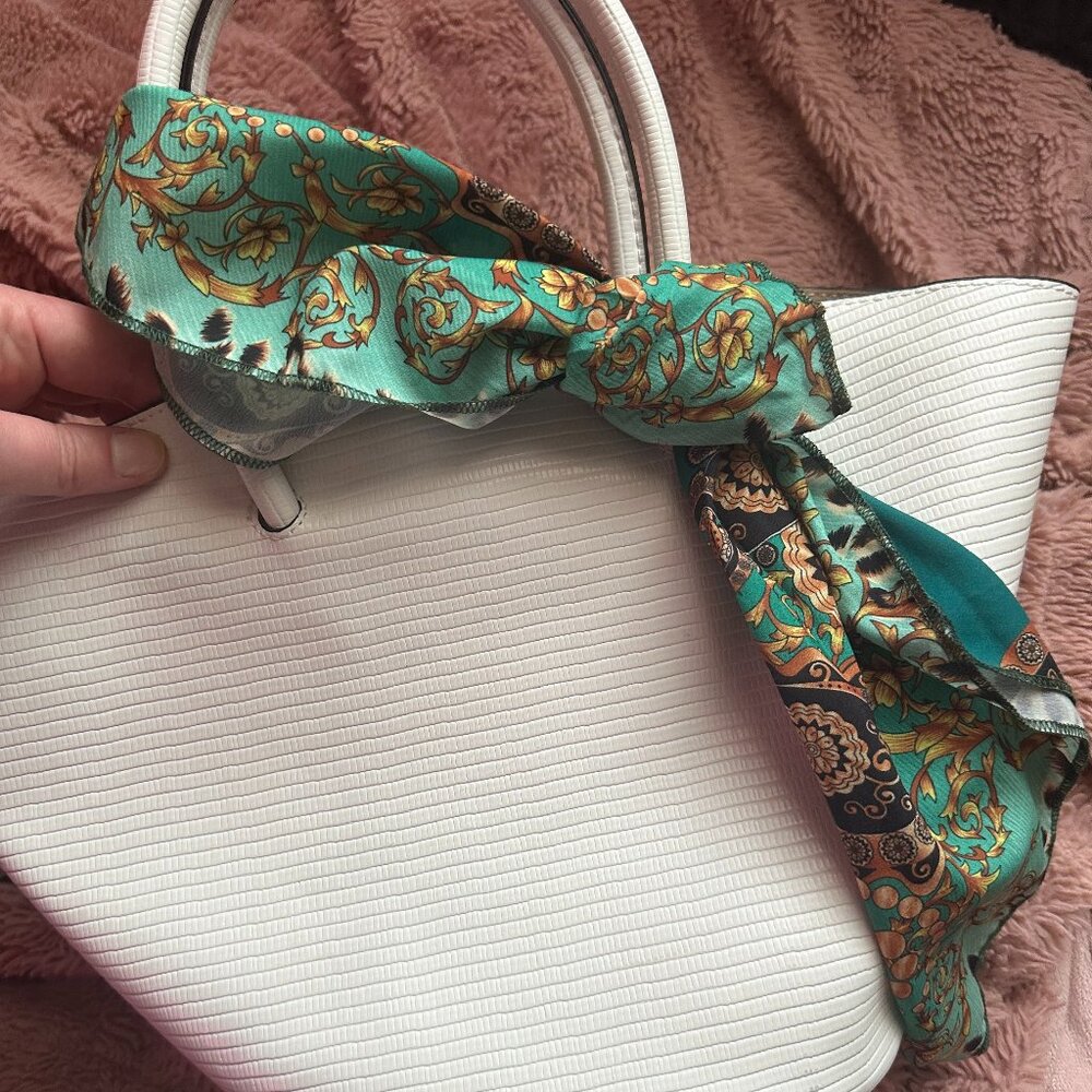 Just Fab White Purse